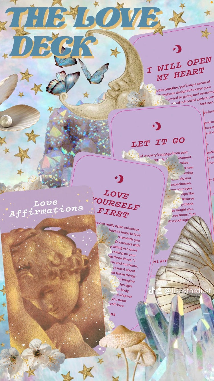 The Love Deck by Lisa Stardust - 70 Cards to Ignite Attraction, Passion, and Romance